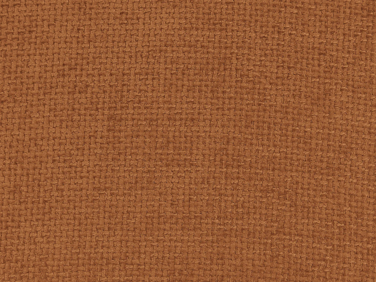 Canapé Panoramique d'Angle Modulable en Tissu Gris clair / Terracotta - APOLIU
