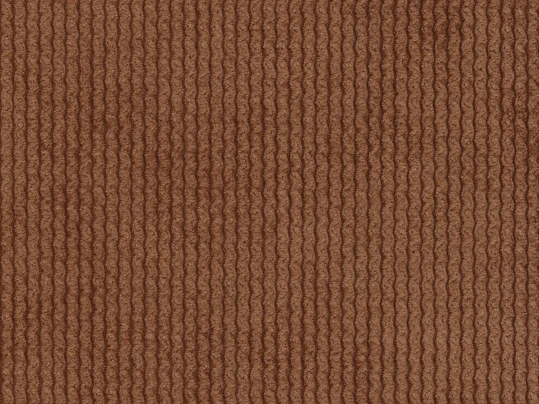 Canapé Panoramique d'Angle XXL en Velours Côtelé Terracotta - POGNI