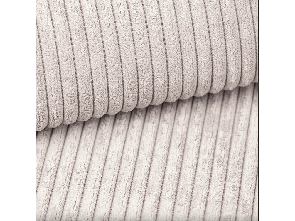 Canapé Panoramique d'Angle XXL Convertible avec Coffre en Tissu Beige 6 Places - ARIEL