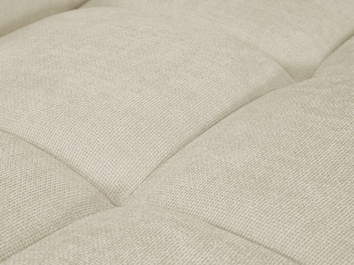 Canapé Panoramique d'Angle XXL en Tissu Beige - BERENIA