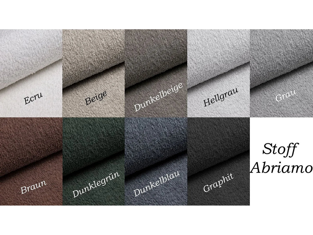 Canapé Panoramique d'Angle Convertible avec Coffre en Tissu Beige 4 Places - BEST