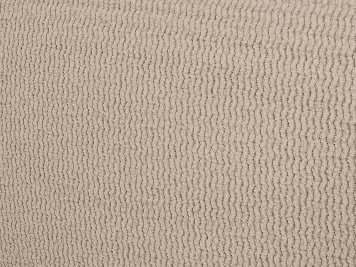 Canapé Panoramique d'Angle XXL en Velours Côtelé Beige - POGNI