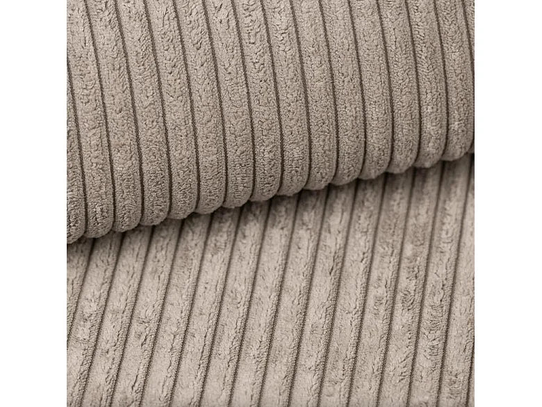 Canapé Panoramique d'Angle XXL Convertible avec Coffre en Tissu Beige 4 Places - DOMO HOME
