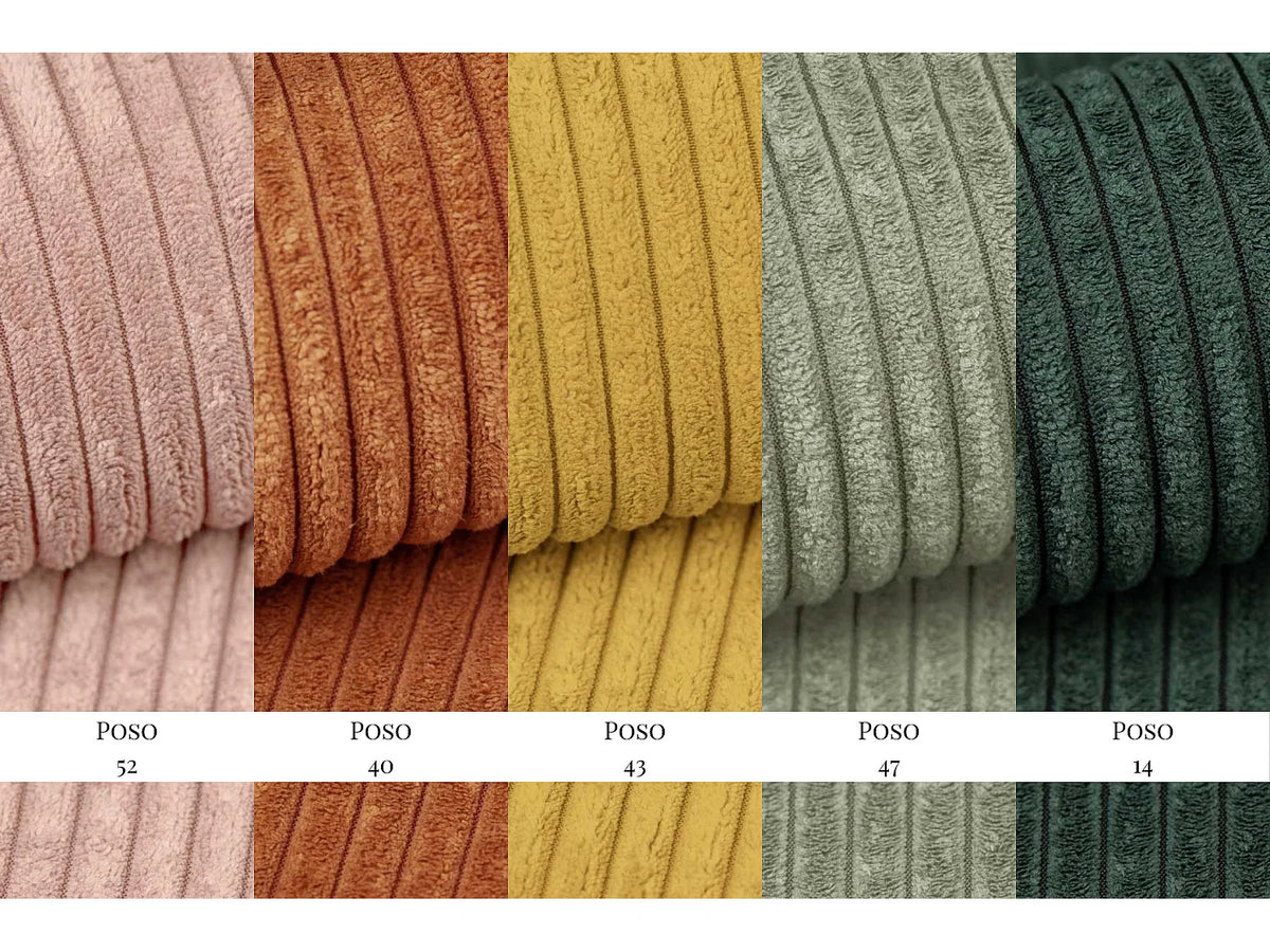 Canapé Panoramique d'Angle en Tissu Gris anthracite 5 Places - PARMA