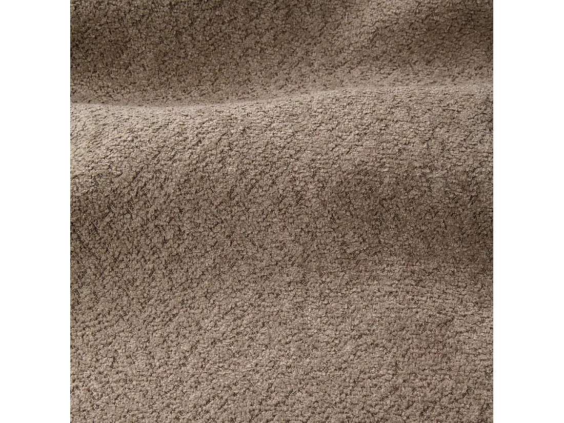 Canapé Panoramique d'Angle Gauche XXL en Bouclette Taupe 6 Places - SIA HOME