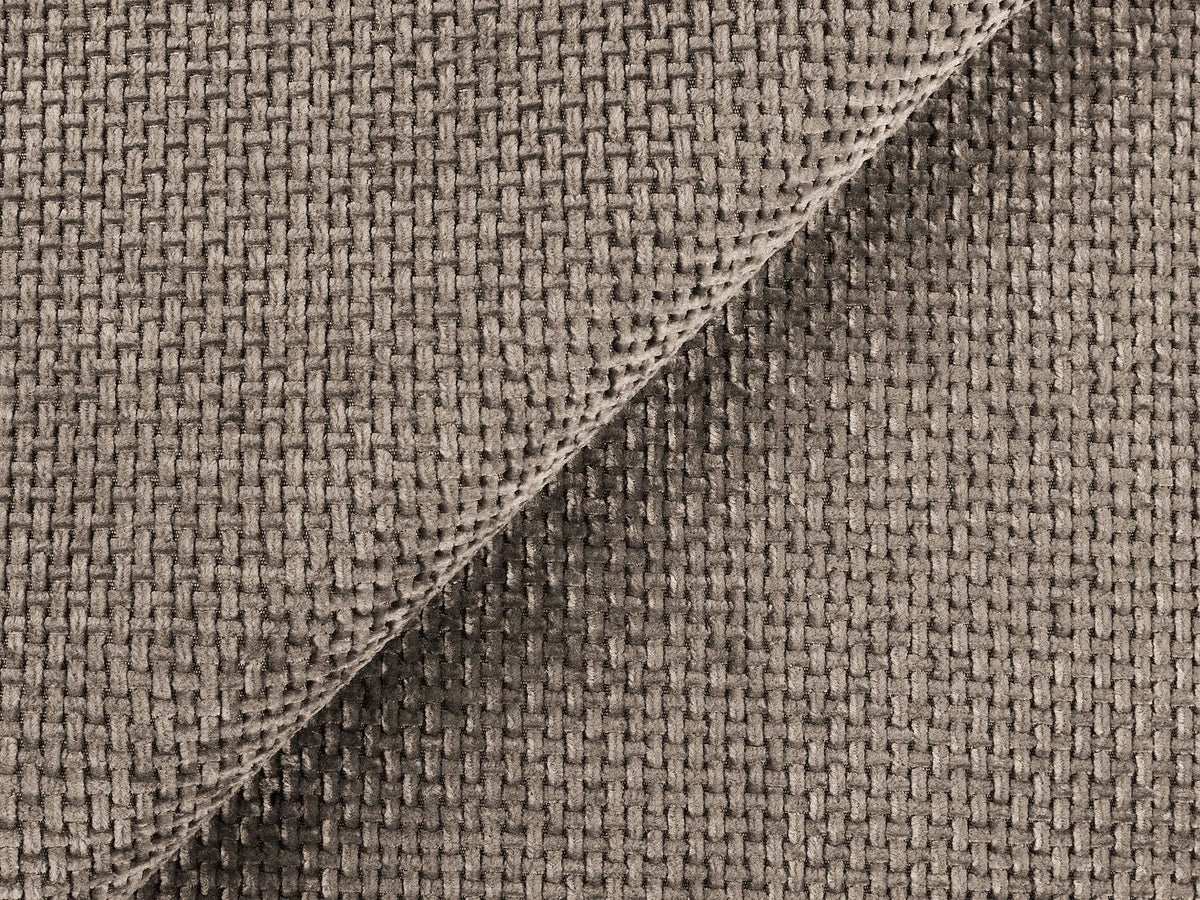 Canapé Panoramique d'Angle Convertible en Chenille Beige 3 Places - KONA
