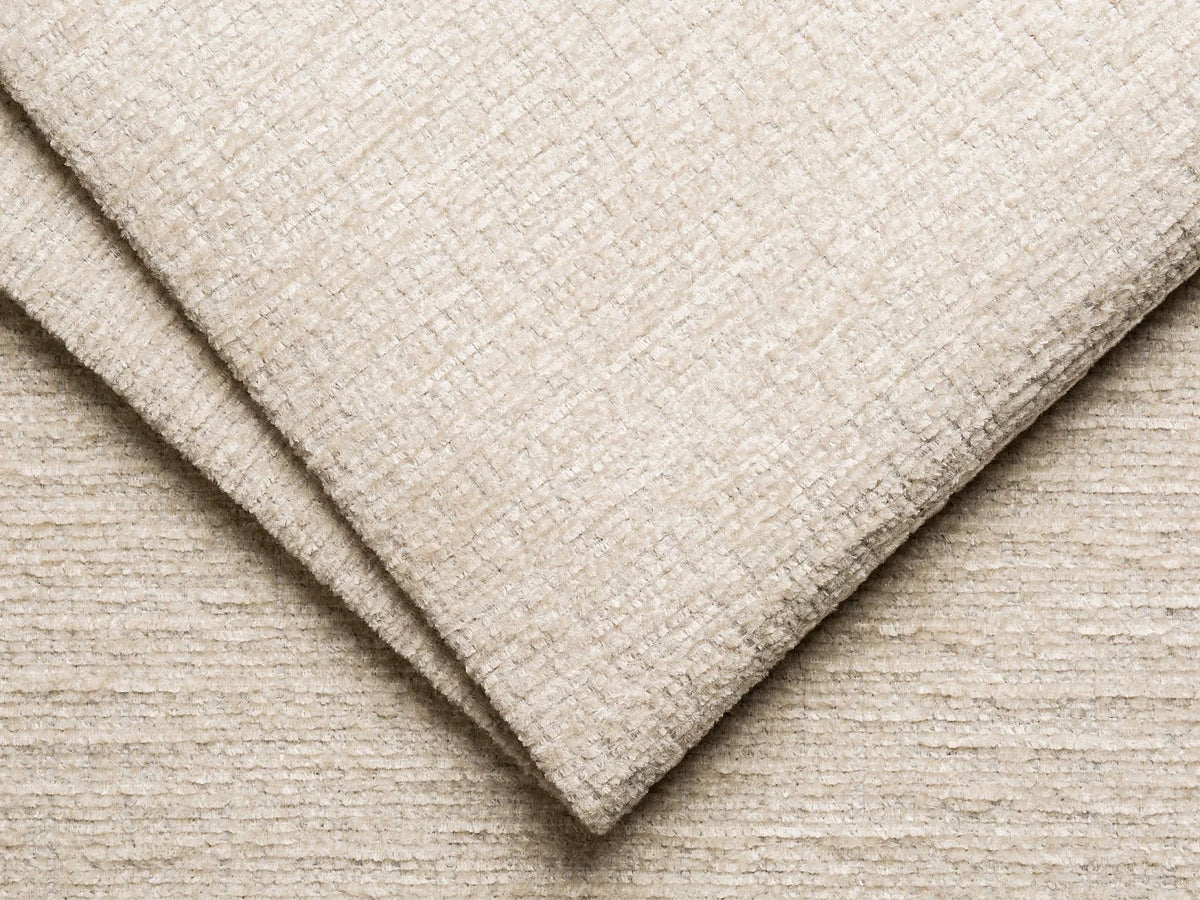 Canapé Panoramique d'Angle XXL Modulable en Chenille Beige - LELACO