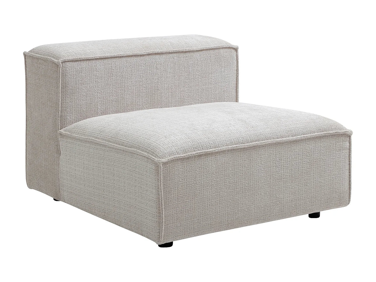 Canapé Panoramique d'Angle XXL Modulable en Chenille Beige - RUZOLO