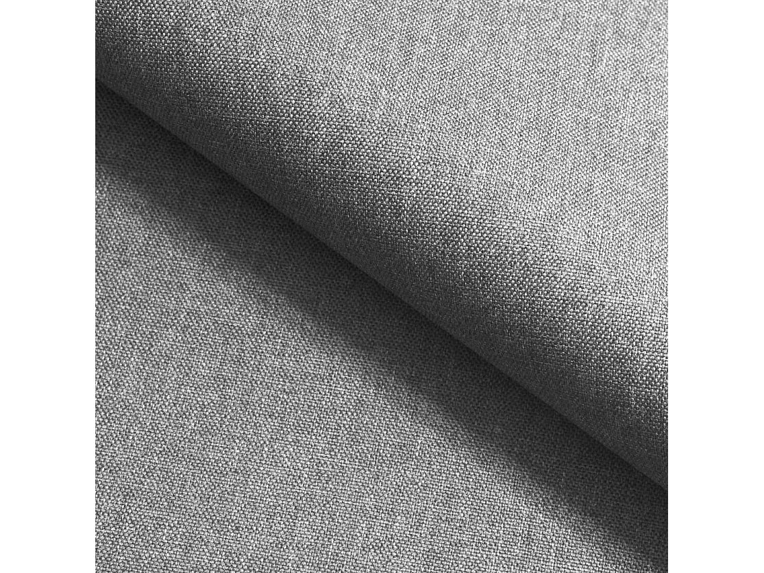Canapé Panoramique d'Angle Convertible en Tissu Gris clair 4 Places - MADISON