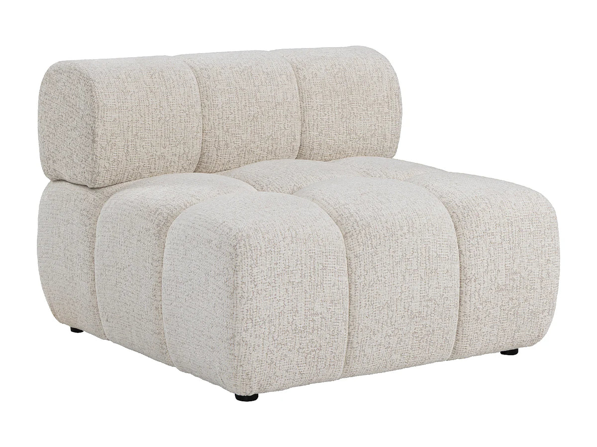 Canapé Panoramique d'Angle XXL Modulable en Tissu Beige - FACIVIL