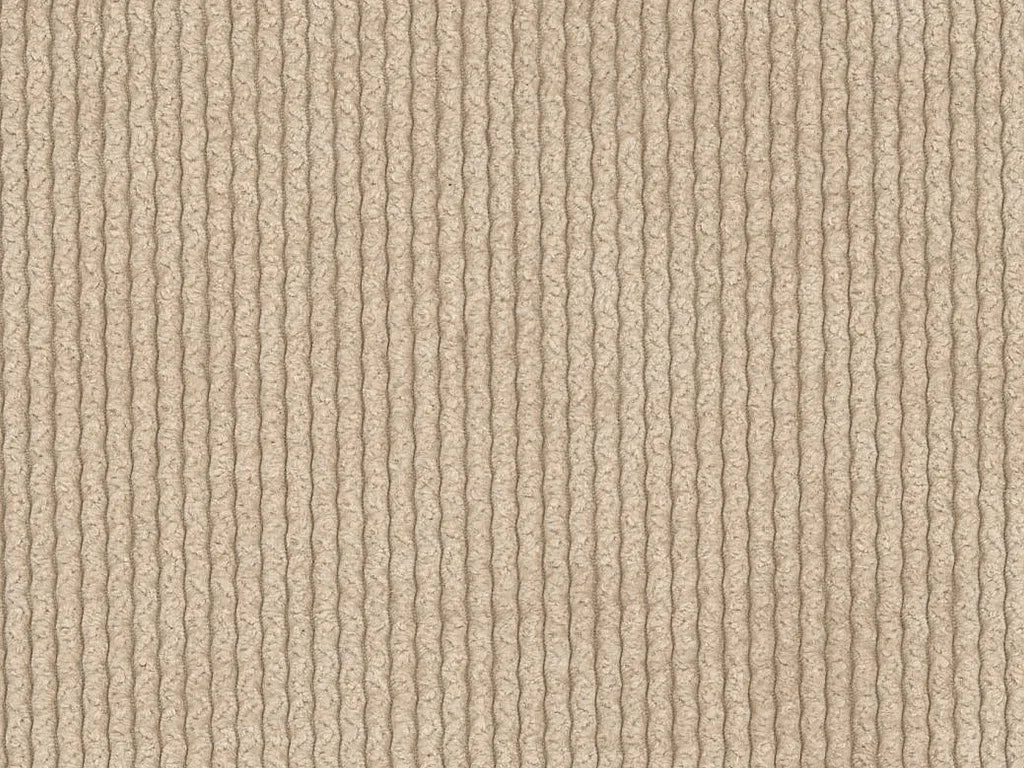 Canapé Panoramique d'Angle XXL Modulable en Velours Côtelé Beige - POGNI