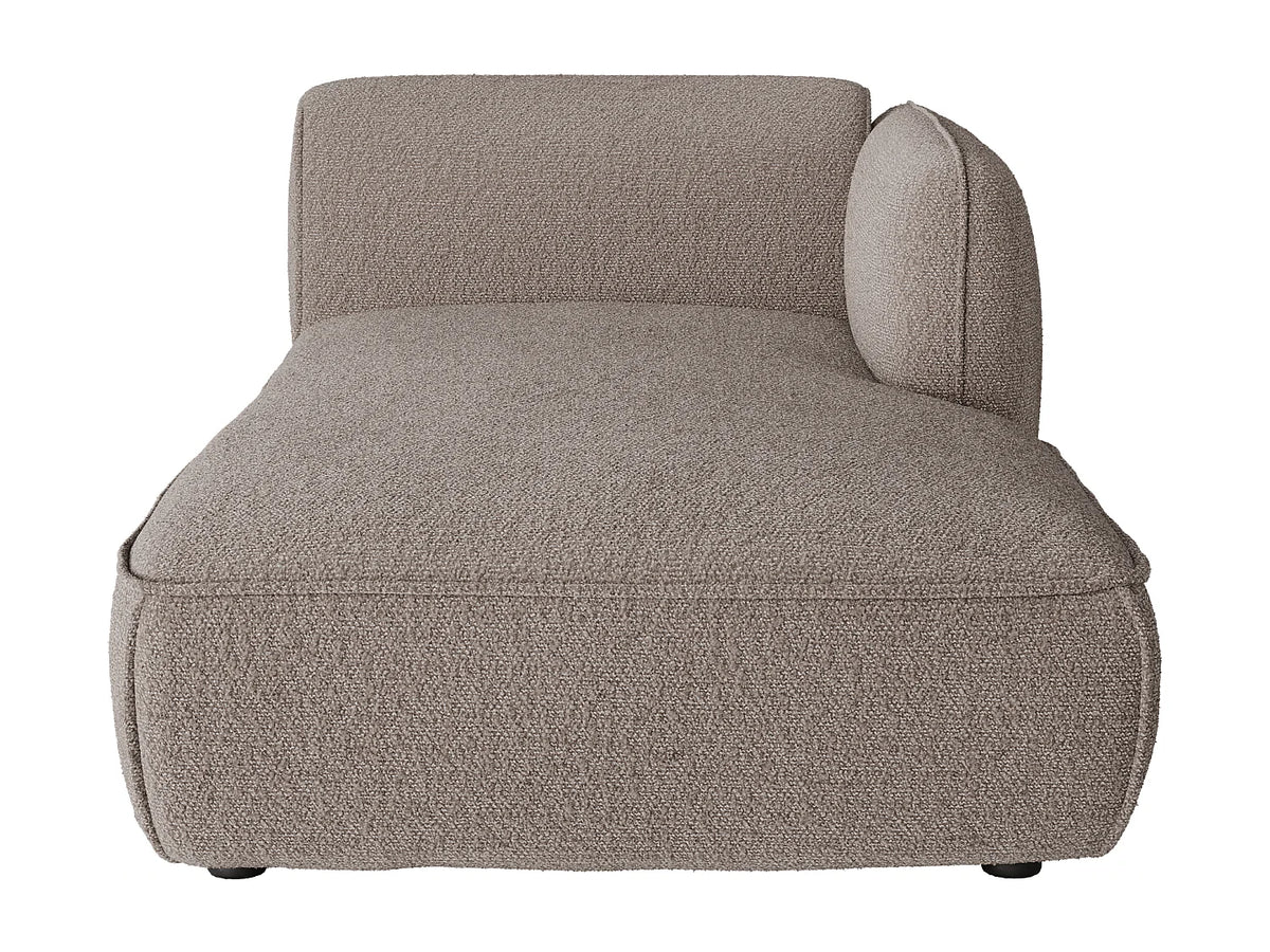 Canapé Panoramique d'Angle XXL Modulable en Chenille Taupe - CAMILIO