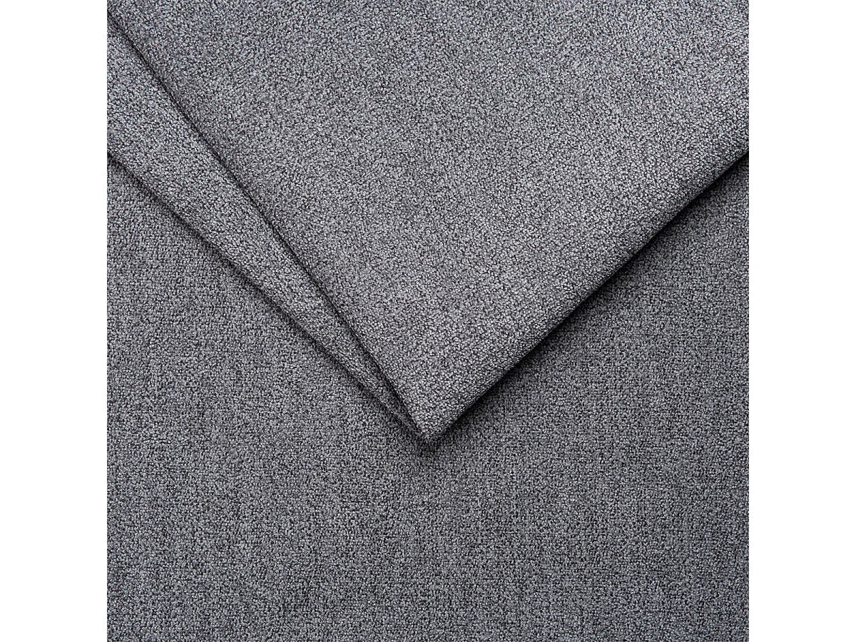 Canapé Panoramique d'Angle XXL Convertible en Tissu Gris 5 Places - JONAS